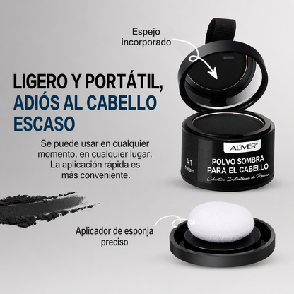 Aliver Tapa Canas Y Calvicie (COLOR NEGRO)