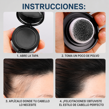 Aliver Tapa Canas Y Calvicie (COLOR NEGRO)