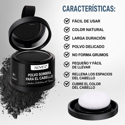Aliver Tapa Canas Y Calvicie (COLOR NEGRO)