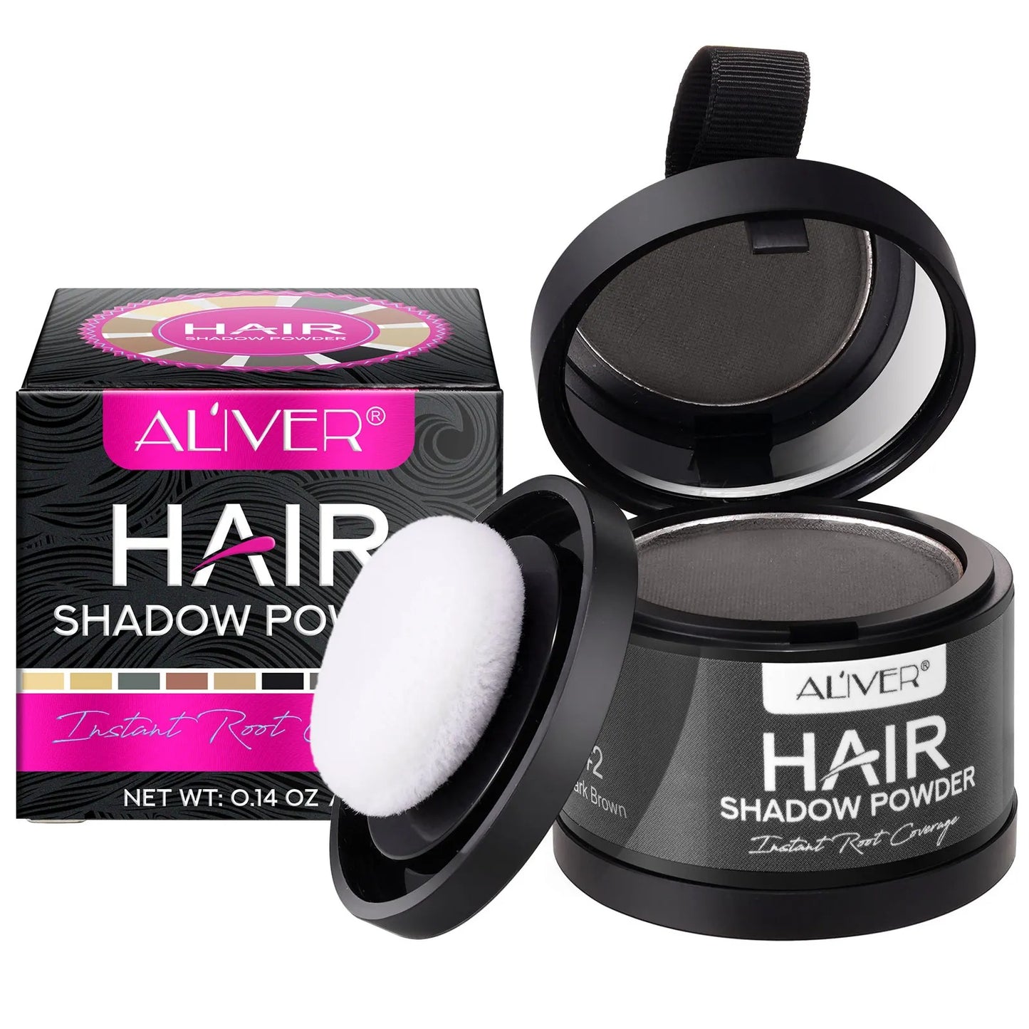 Aliver Tapa Canas Y Calvicie (COLOR NEGRO)